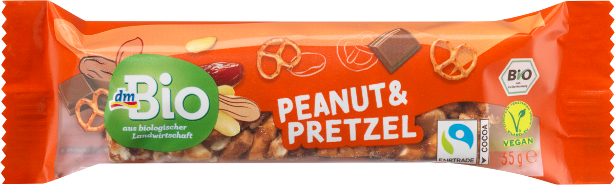 Nussriegel, Peanut & Pretzel, 35 g