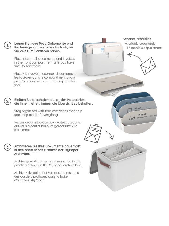 Rotho Archivbox Dokumentenorganizer MY PAPER Plus günstig kaufen onesize