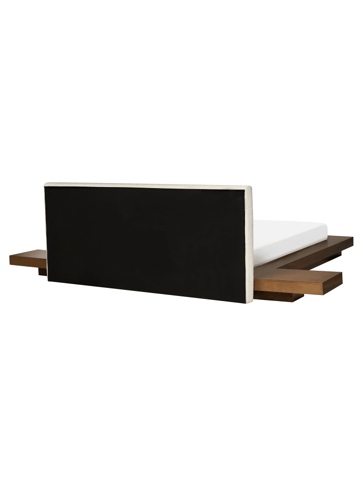 Beliani Doppelbett ZEN in Braun/Weiß - (W) 308 x (H) 86 x (L) 229 cm günstig kaufen onesize