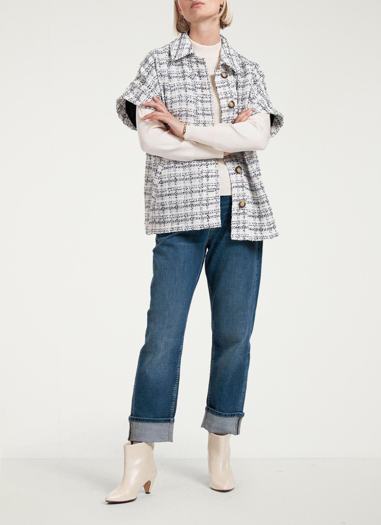 Blouse oversize Norah de Studio Anneloes, aspect tweed