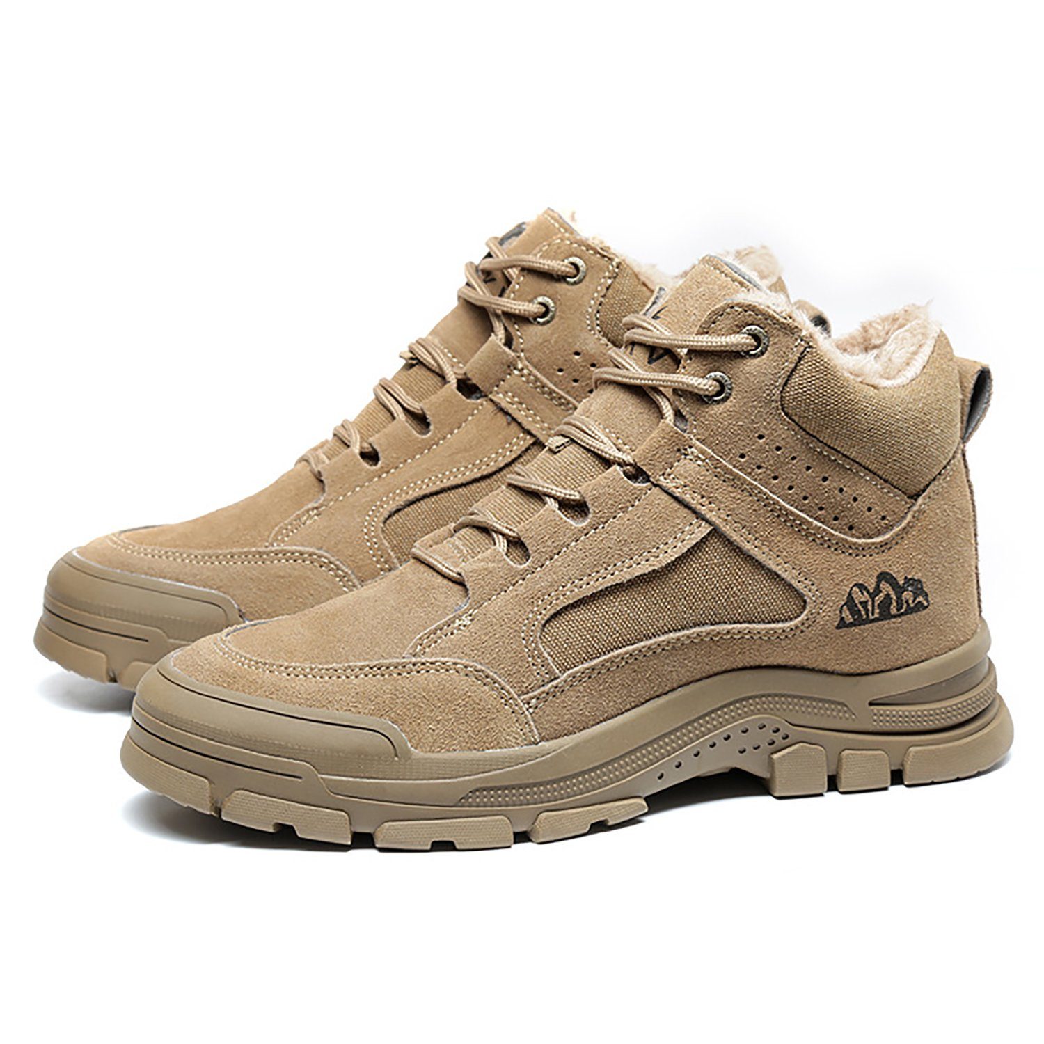 Daisred Winterschuhe Herren Winter Gefüttert Sicherheitsschuhe Arbeitsschuh