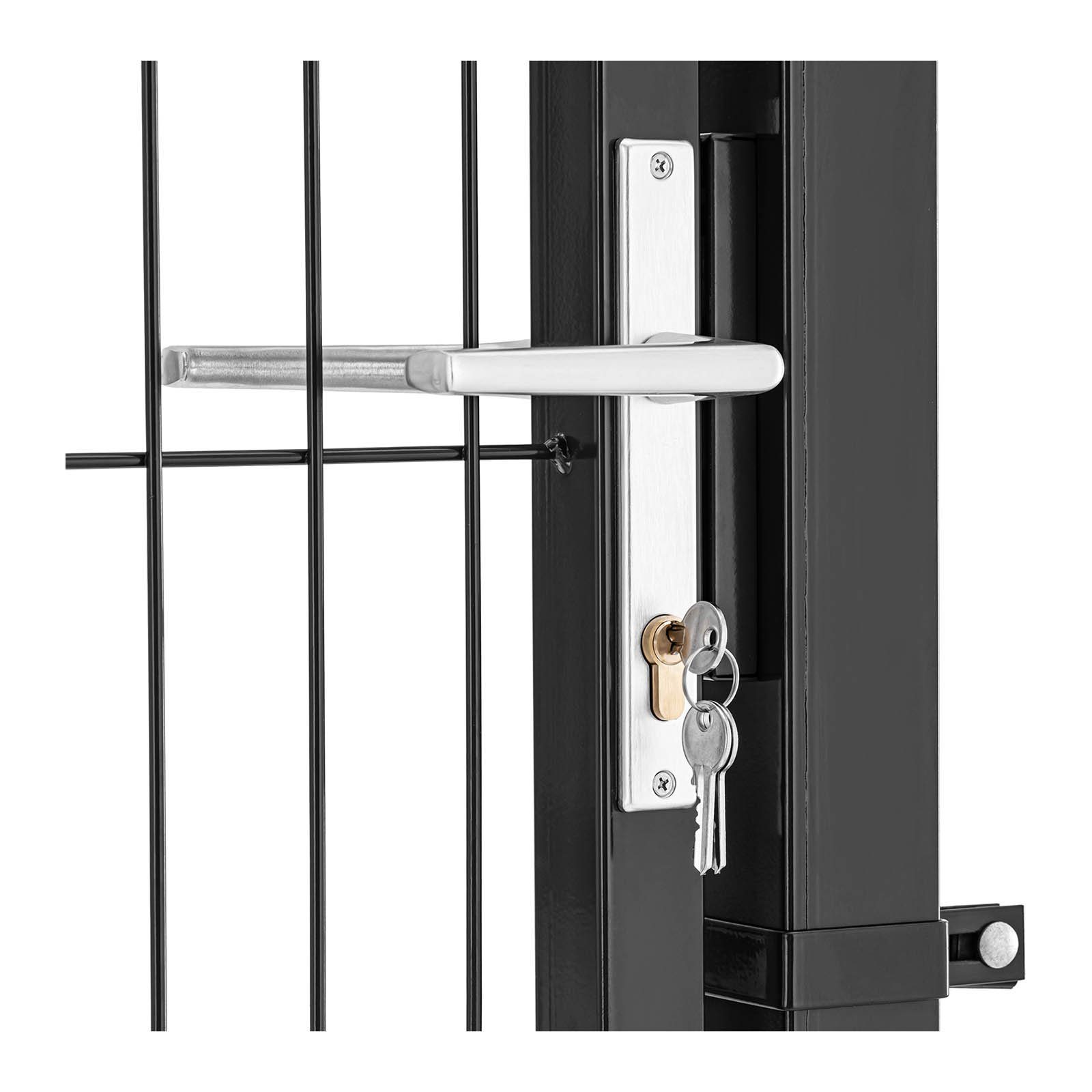 Wiesenfield Gartentor Gartentor Metall Gartentür Zauntor Stabmattenzaun-Tor 106 x 191 cm