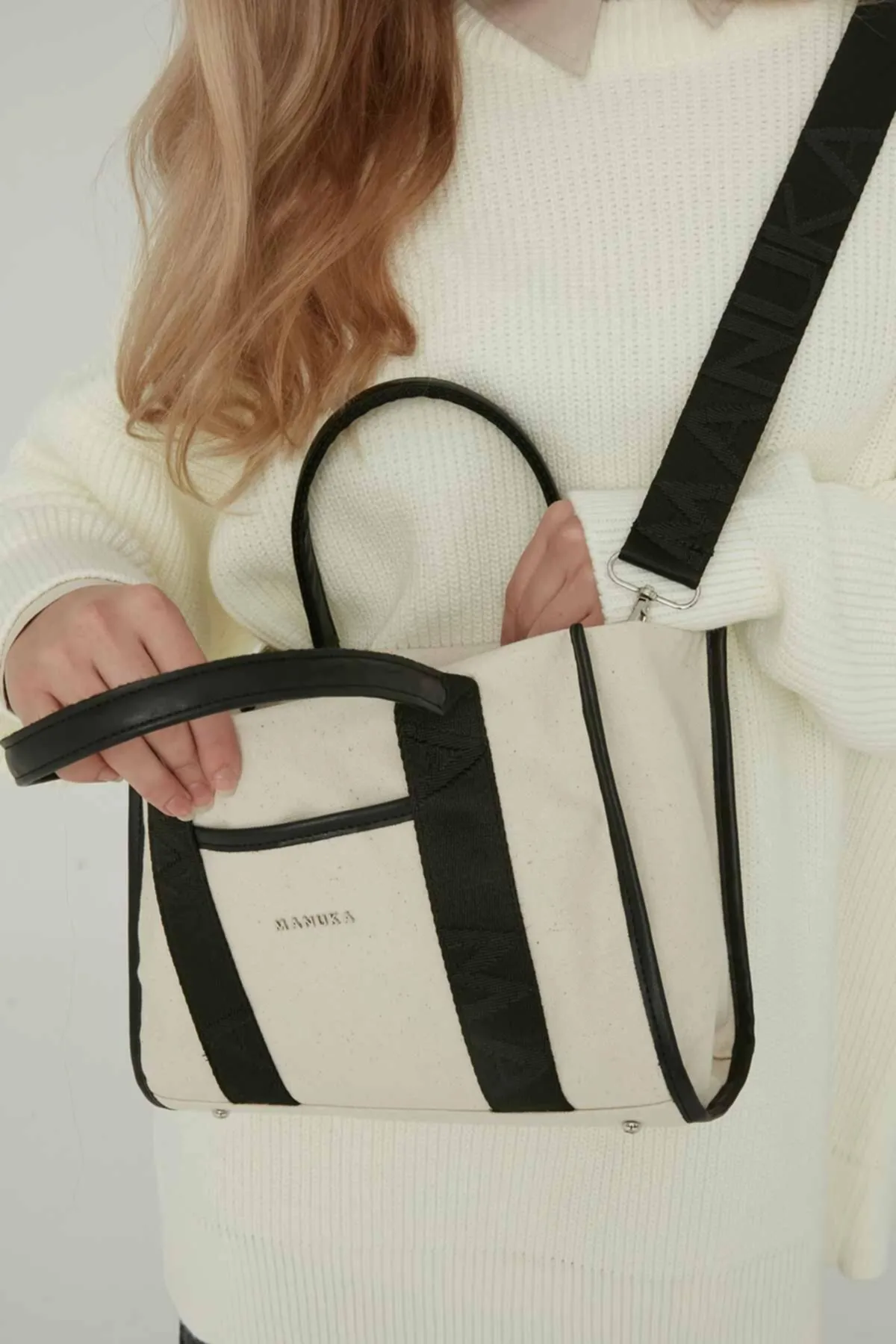 Manuka  Canvas-Tasche Schwarz