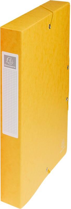 Exacompta Archivboxen 50409E DIN A4 Orange Beschichteter Manila Karton 25 x 33 cm 8 Stück