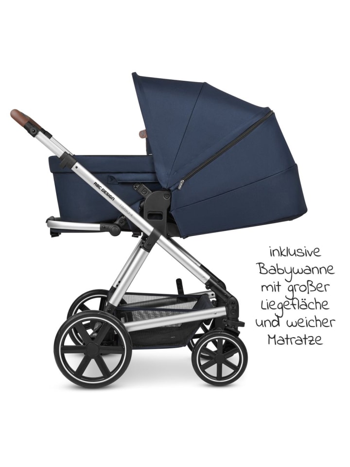 ABC-Design Kombi-Kinderwagen Timbo 4 - inkl. Babywanne & Sportsitz in blau,silber günstig kaufen onesize