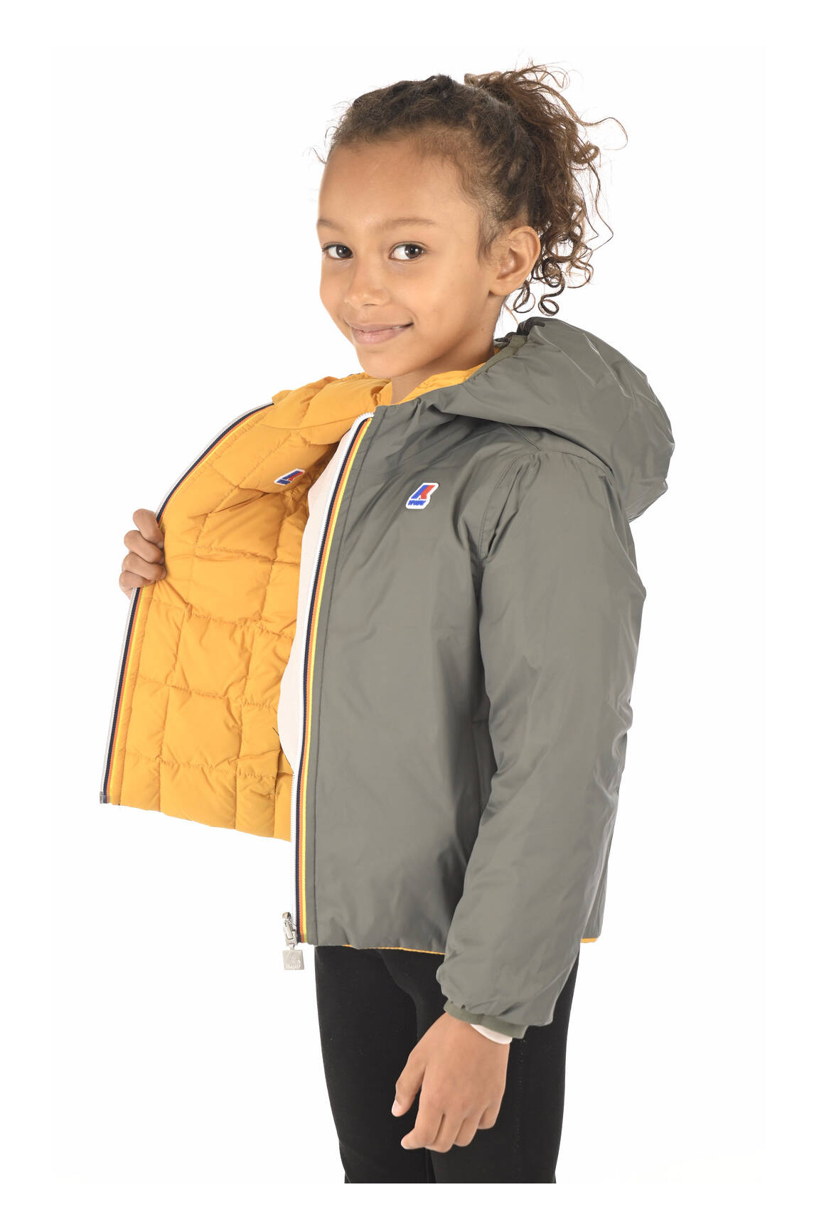 K Way Doudounes Enfant couleur vert