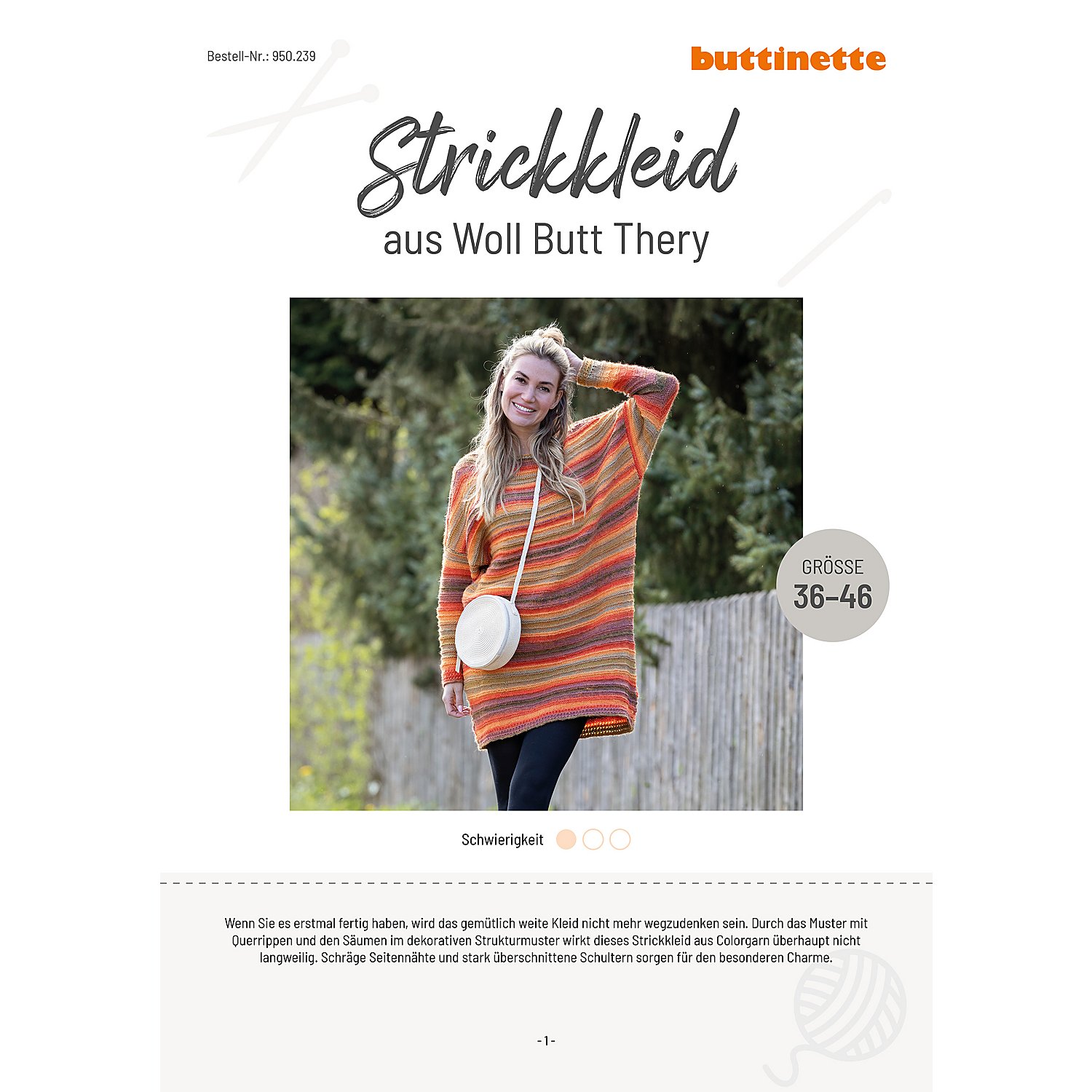 Strickanleitung – Strickkleid aus Woll Butt Thery