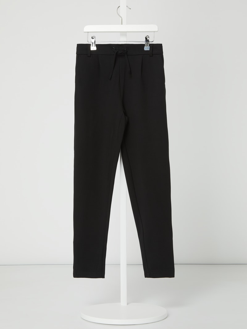 Schlupfhose mit Stretch-Anteil Modell 'Poptrash' in schwarz