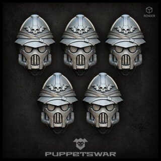Masked Colonial Troopers Heads (5)