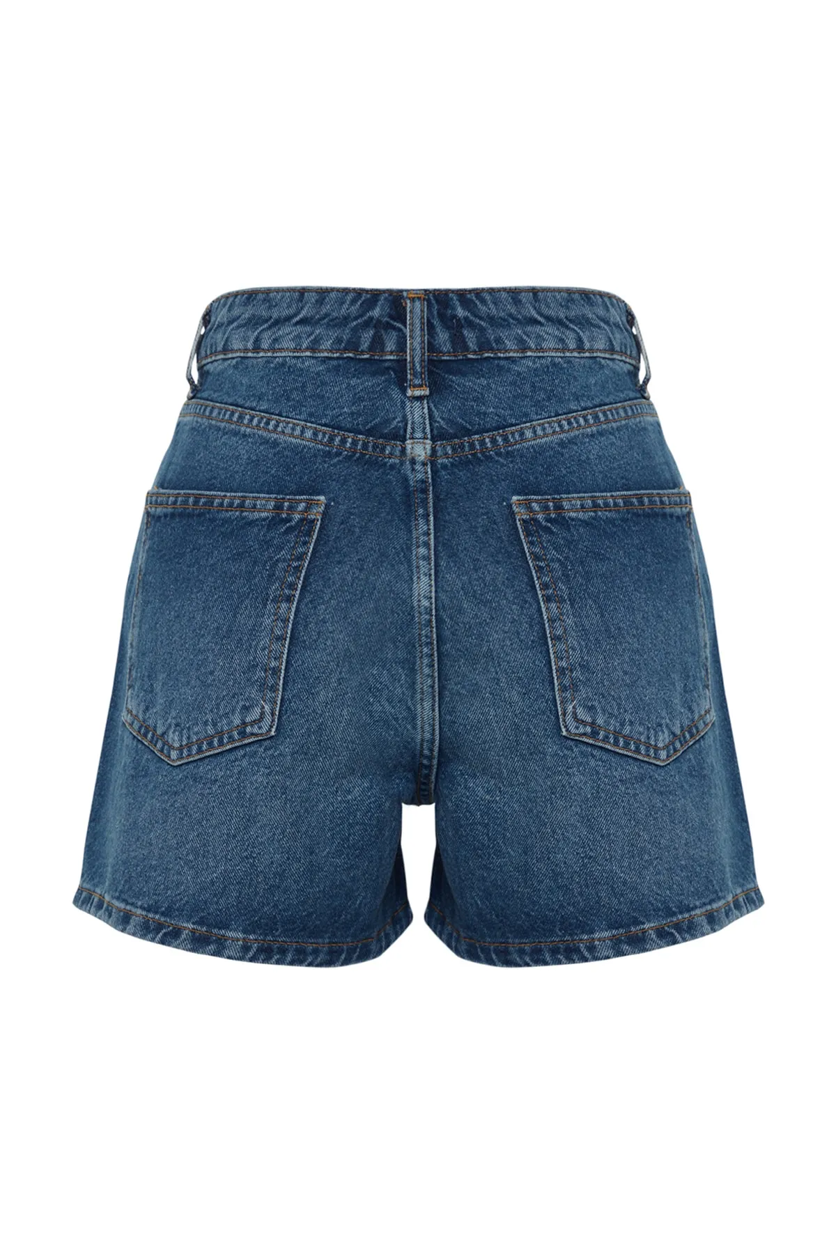 Trendyol Collection  Dunkelblaue Jeansshorts TWOSS23SR00199