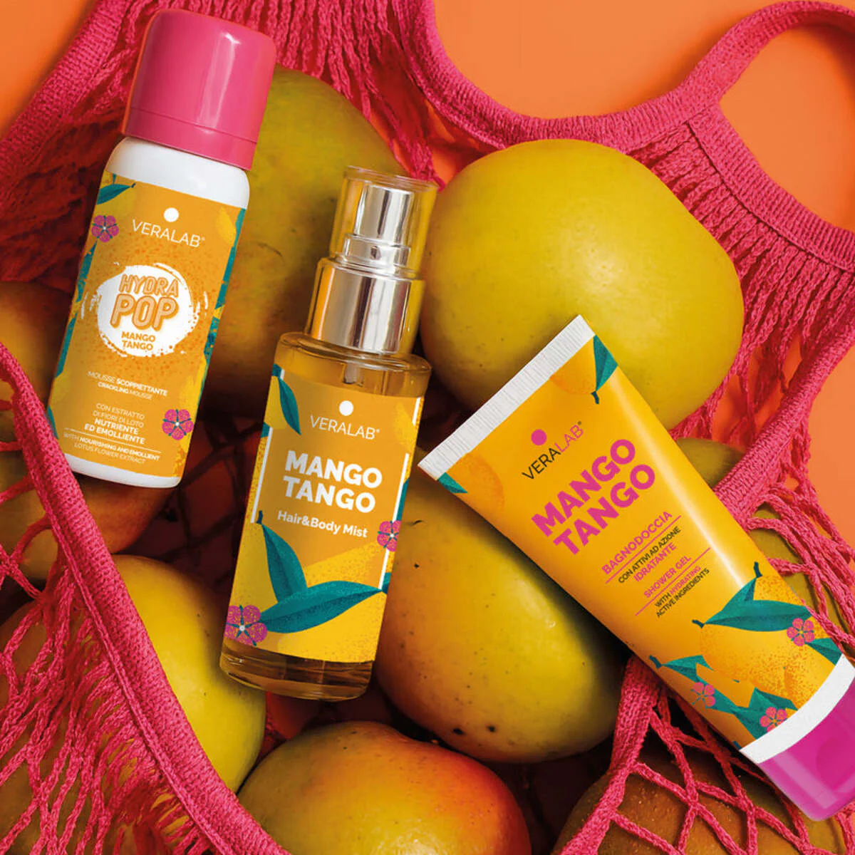 Mango Tango ķermeņa komplekts — ceļojumu komplekts — sejas un ķermeņa dāvanu komplekti