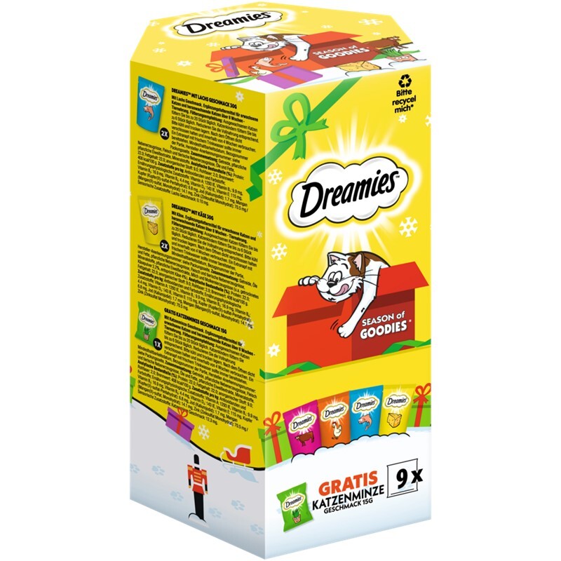 Dreamies Snacks Dreamies X-Mas Geschenkbox 255g
