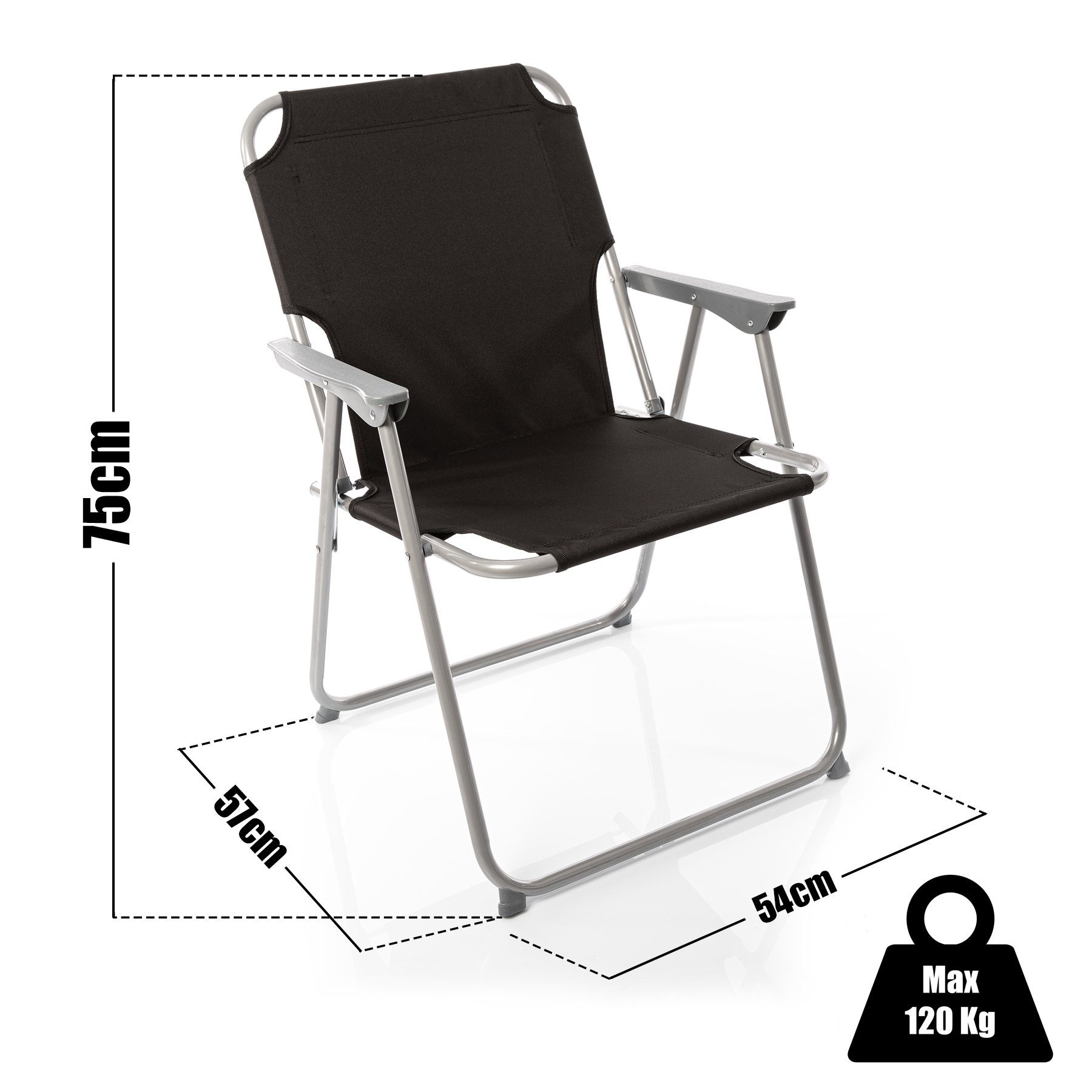 BigDean Klappstuhl 1x Klappstuhl Faltstuhl Campingstuhl Angelstuhl Gartenstuhl (1 St)