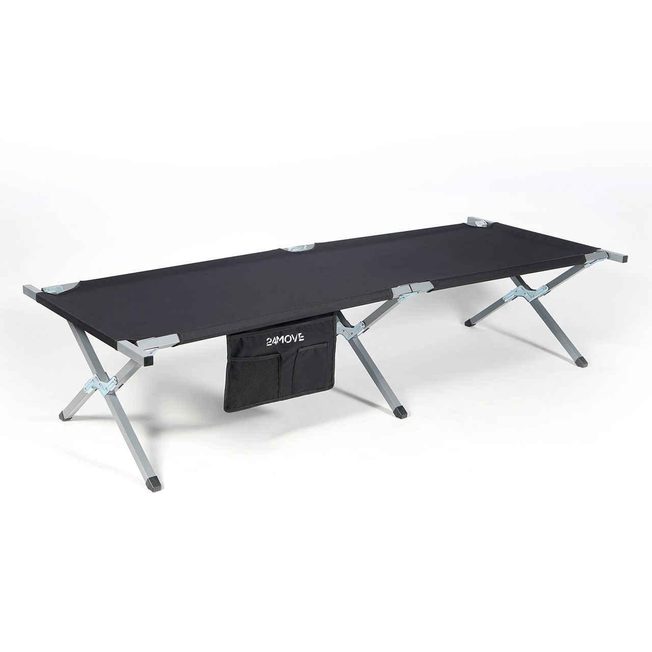 TroniTechnik 24MOVE® Feldbett Campingbett bis 180 kg In-und Outdoor Camping faltbar, inkl. Tragetasche