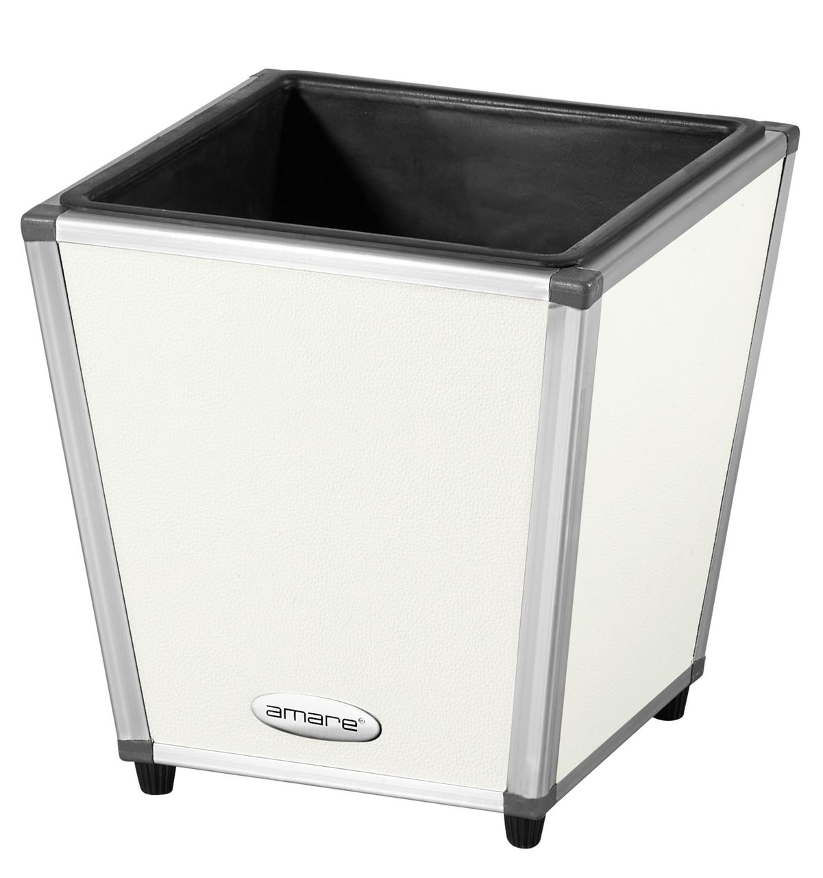 Weles AMARE Fiberglas Design Pflanzgefäß PUR 26 x 26 x 27 cm, weiß