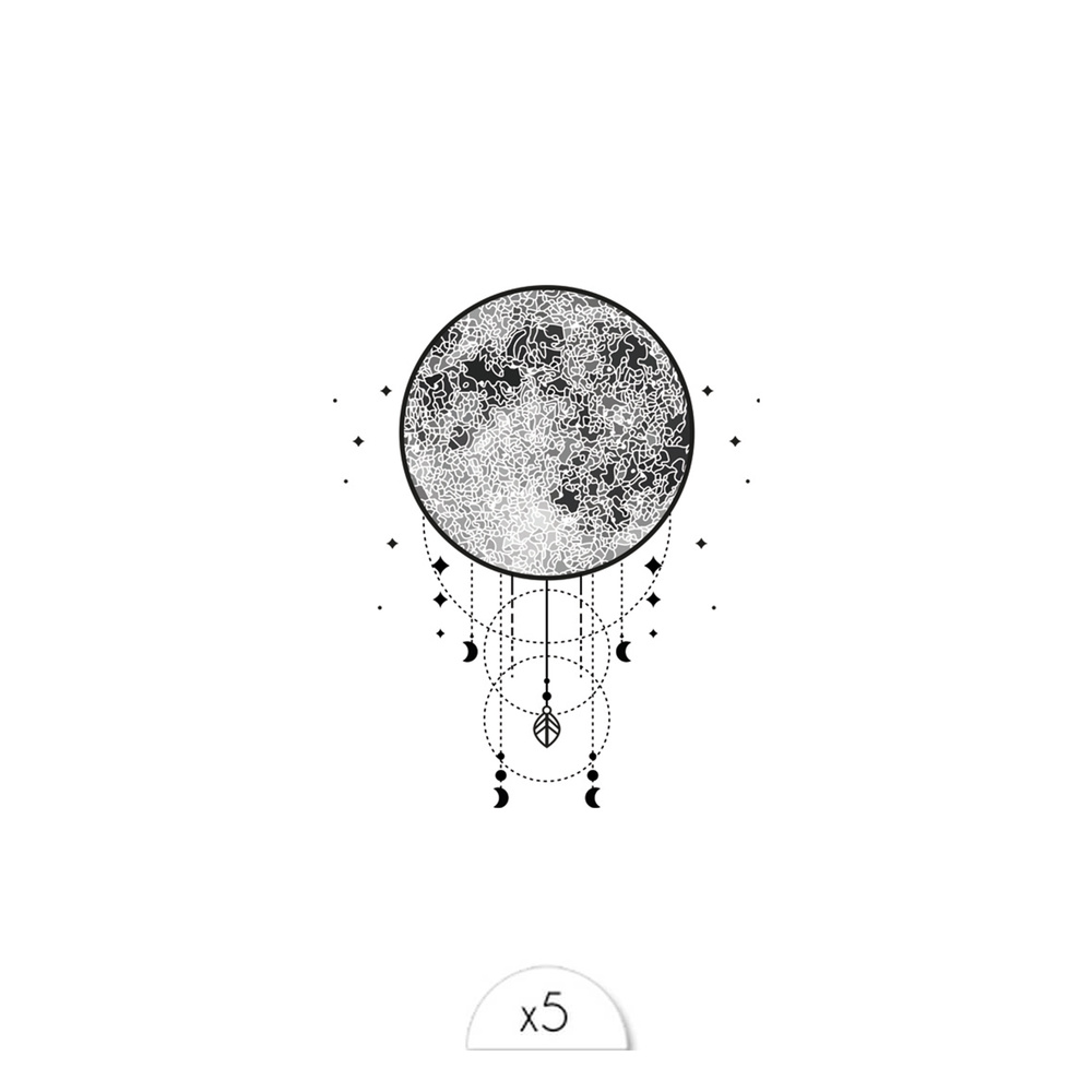 Sioou Dreamcatcher cosmique Tatouage éphémère