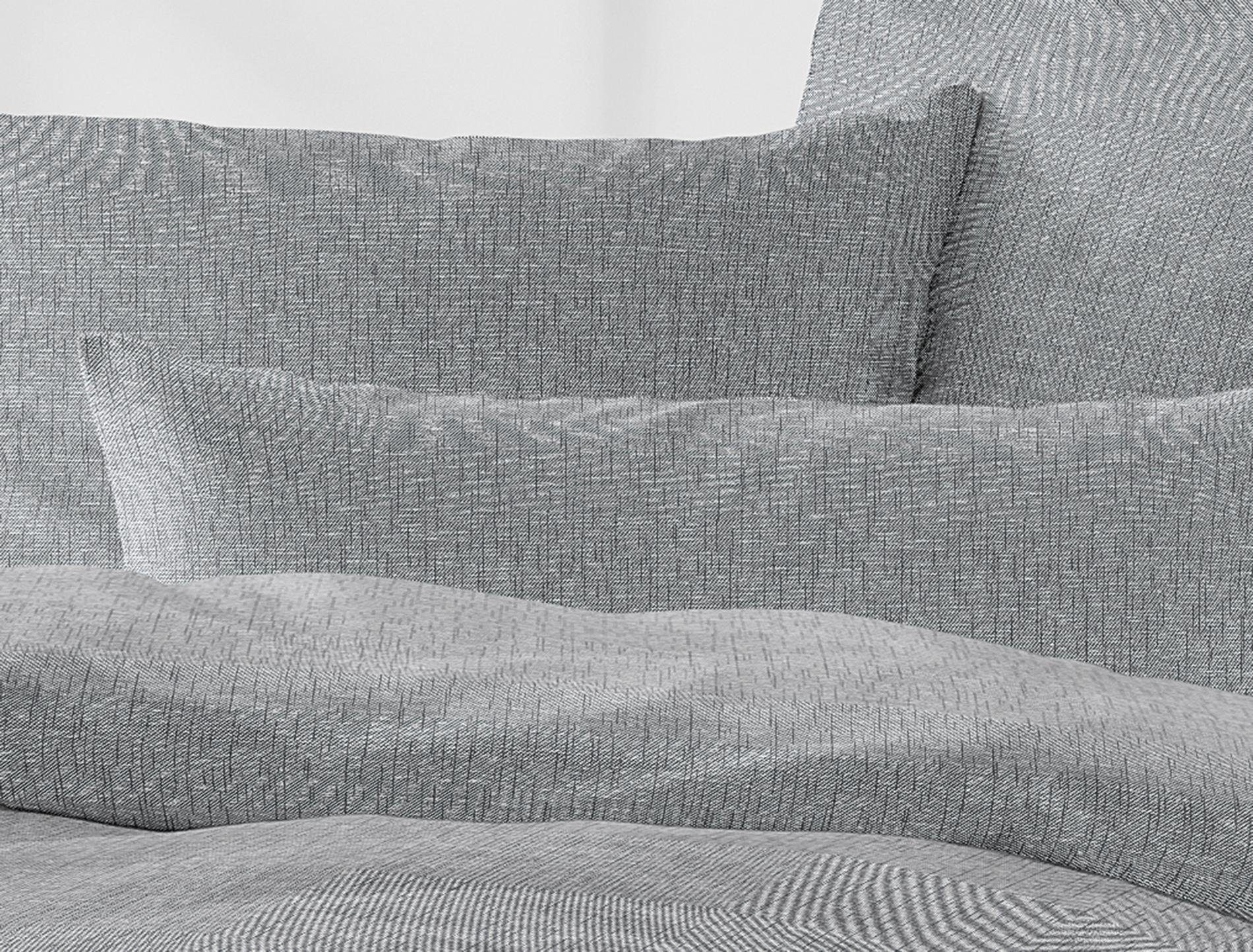 Bettwäsche Carla in Gr. 135x200, 155x220 oder 200x200 cm, Irisette, Mako-Satin, 2 teilig, Bettwäsche aus Baumwolle, Bettwäsche mit Reißverschluss