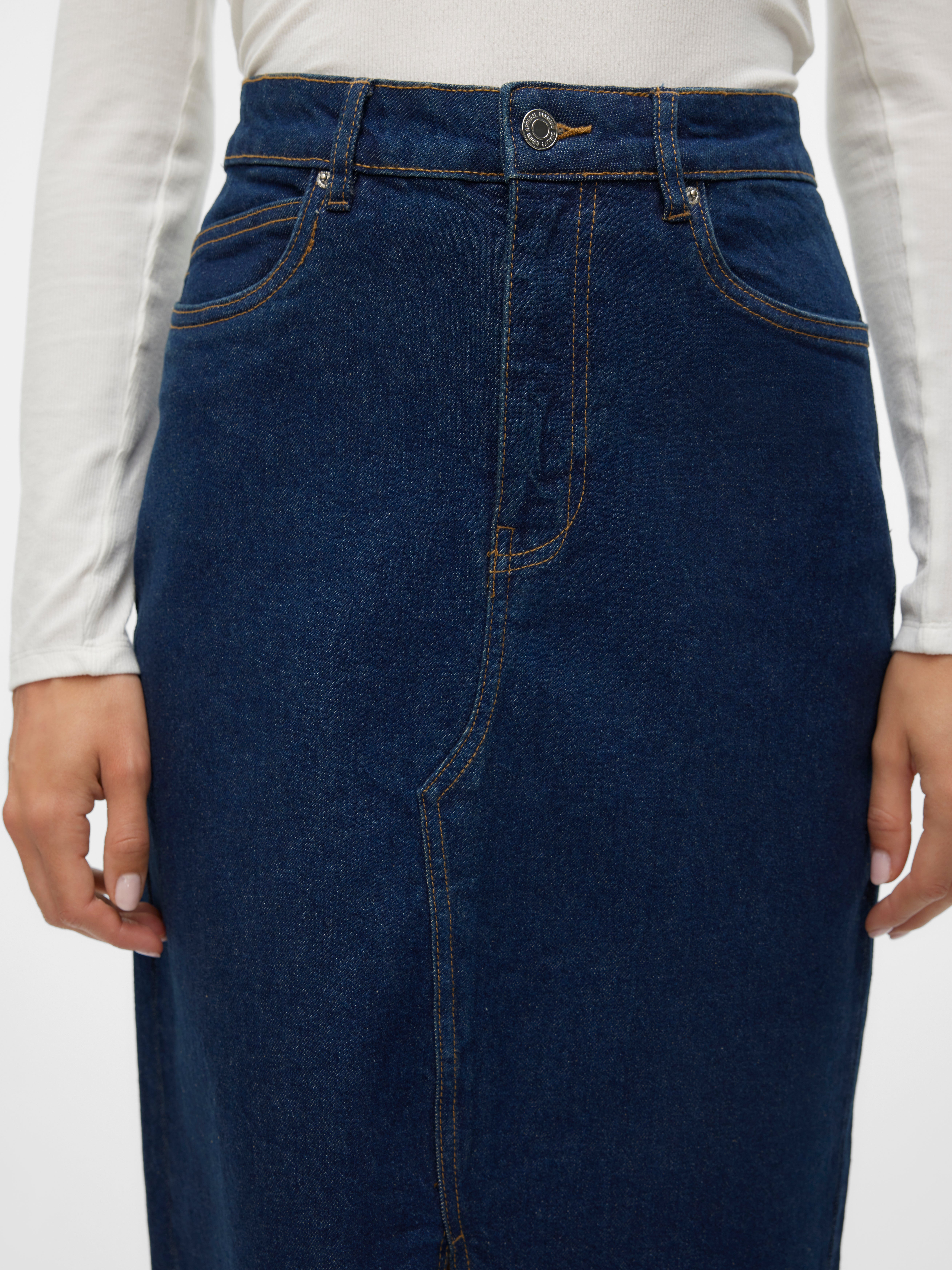 VMVERI Hohe Taille Langer Rock