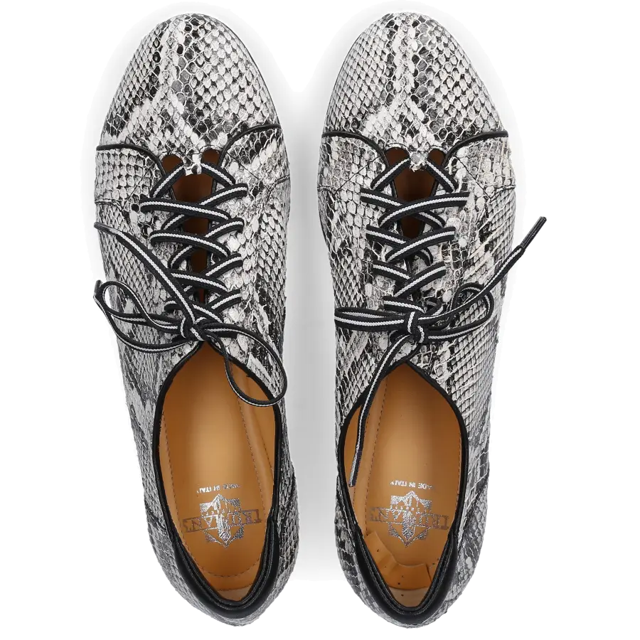 Truman's - Sneaker low 9142 Kalbsleder Logo grau - grau
