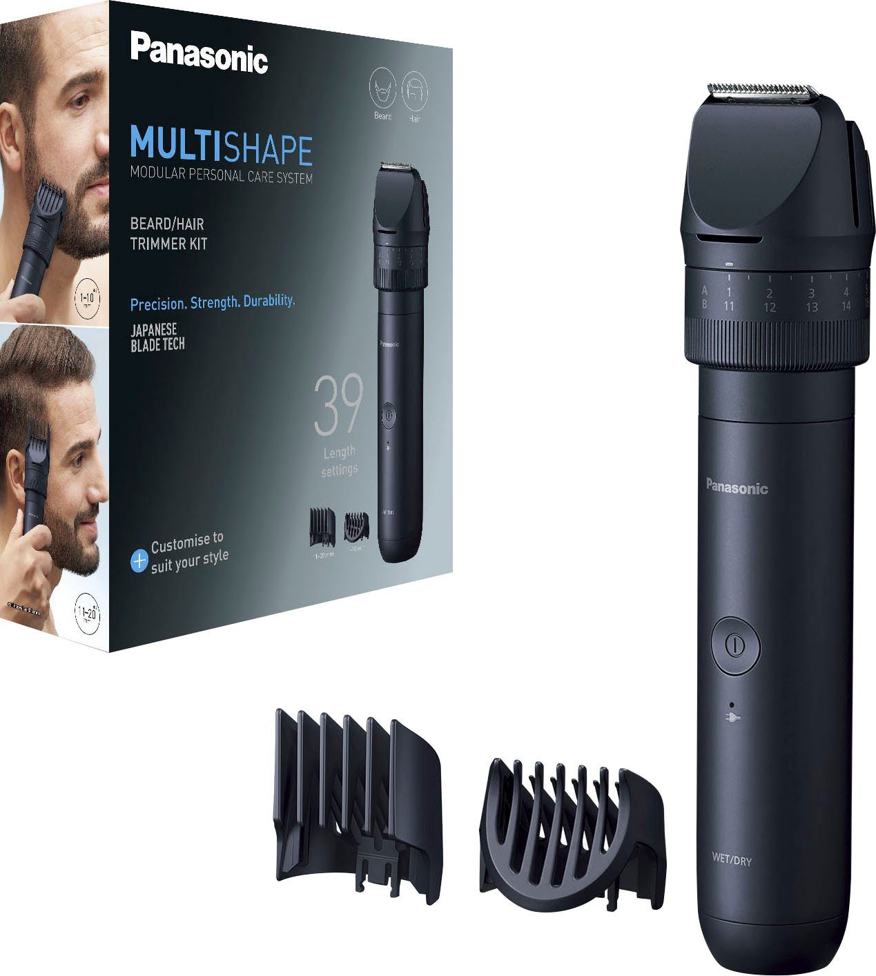 Panasonic Haar- und Bartschneider Multishape Starter Kit Bart & Haare (NiMH-Akku) ER-CKN1-A301
