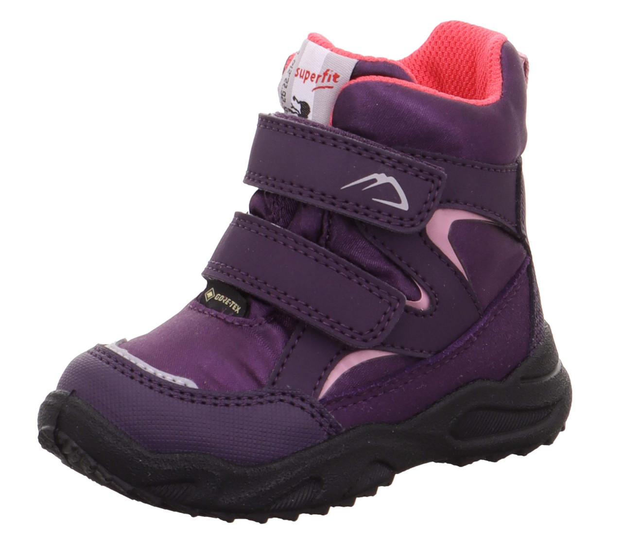 GLACIER - Lila/Pink Boots mit Klettverschluss
