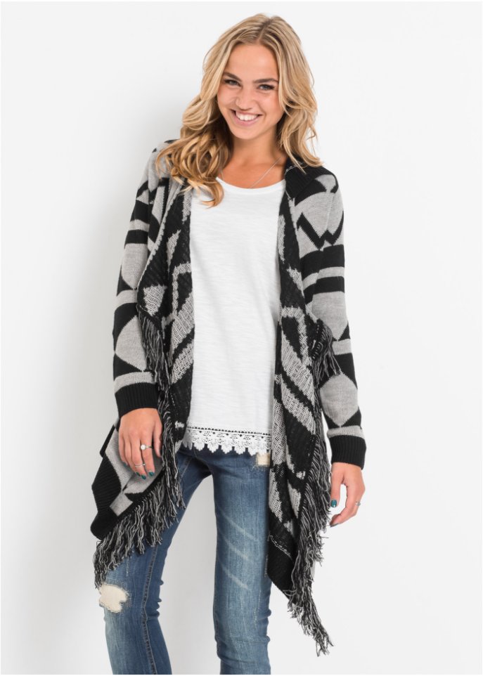 Strickjacke mit Muster