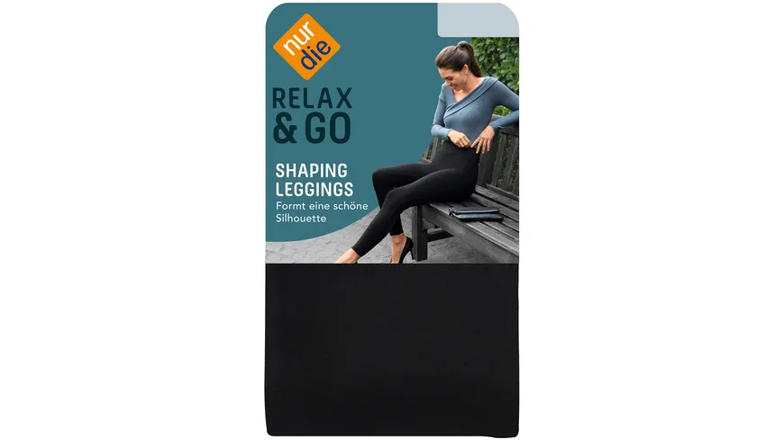 NUR DIE Damen figurformende Leggings Relax & Go Shaping 094 schwarz