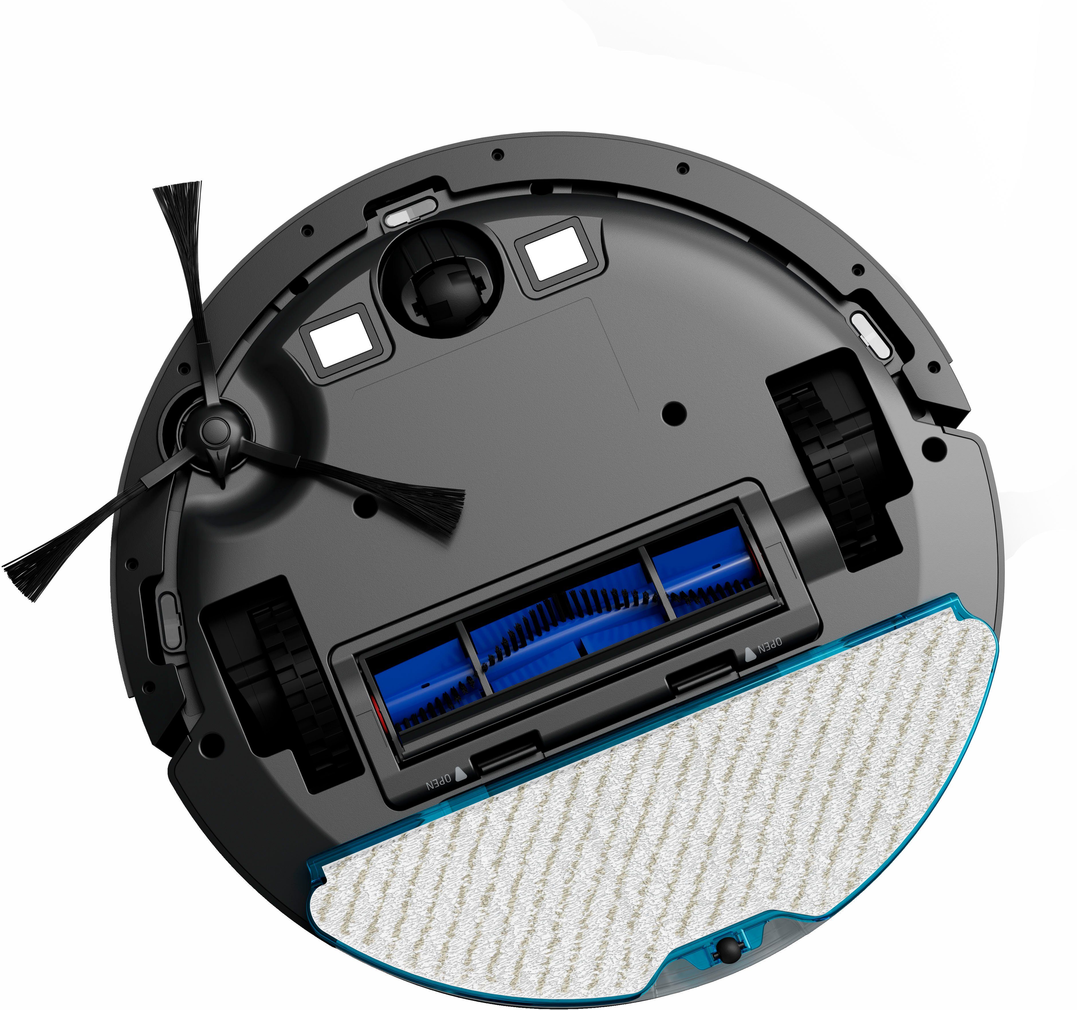 Rowenta Saugroboter RR8585 X-Plorer Serie 75+, Absaug-Station, ultra-präzise Laser-Navigation, saugen und wischen