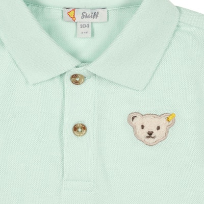 Poloshirt kurzarm, hellgrün für Jungs