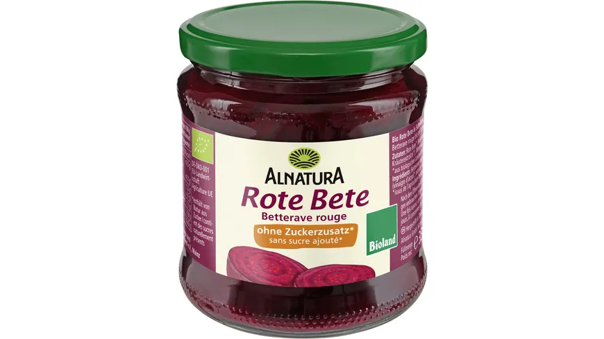 Alnatura Bioland-Rote Bete ungesüßt 220 g