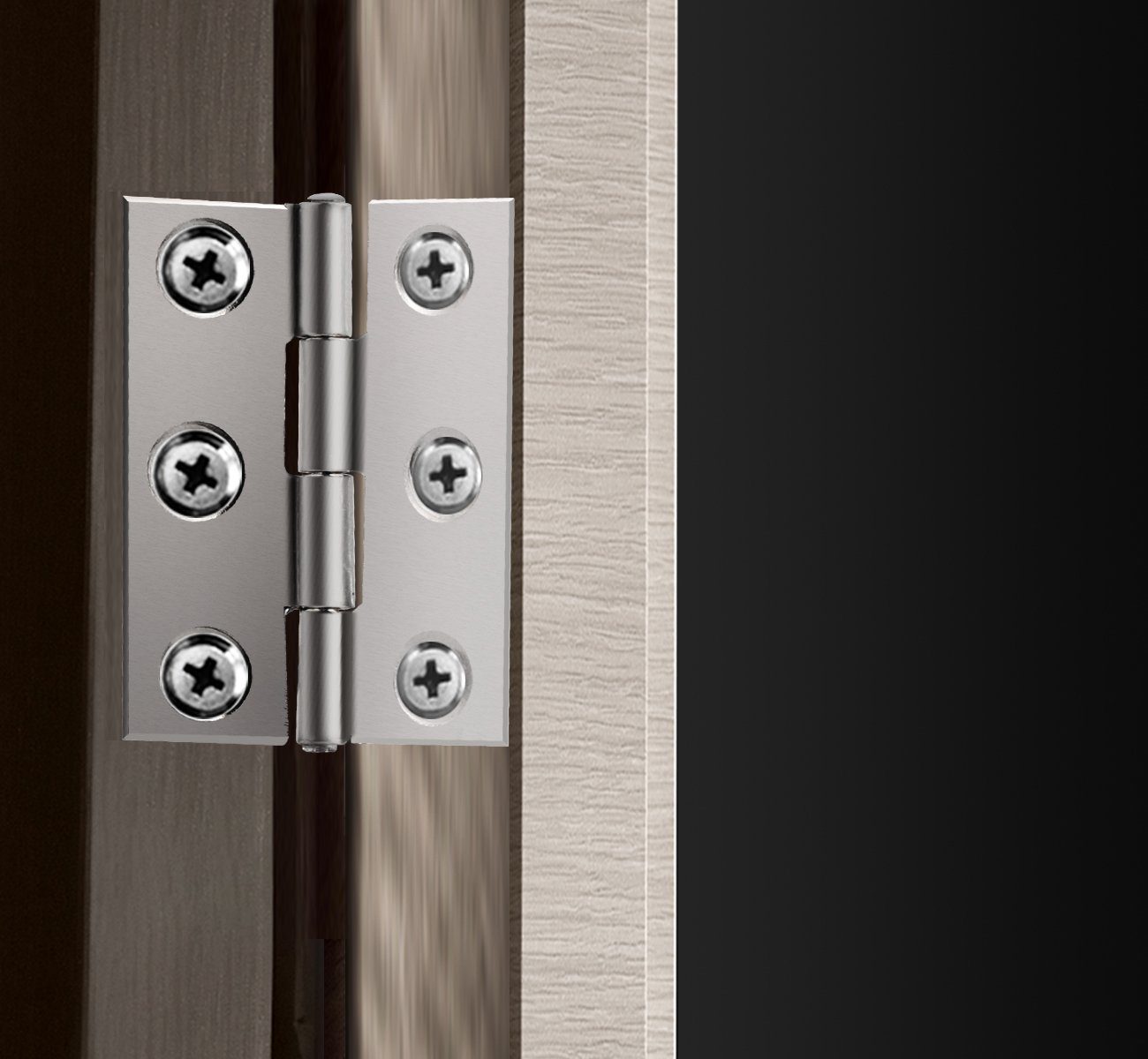 Homewit Möbelbeschlag Edelstahl Scharniere für Schranktüren Fenster Schranktür Türband (Set, 20 St., Türbeschlag), mit 120 Stück Edelstahlschrauben