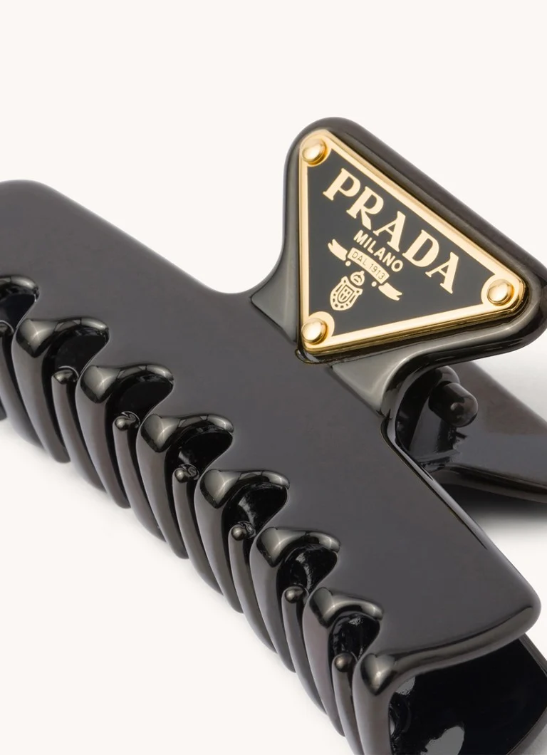 Clamă de păr cu logo Prada