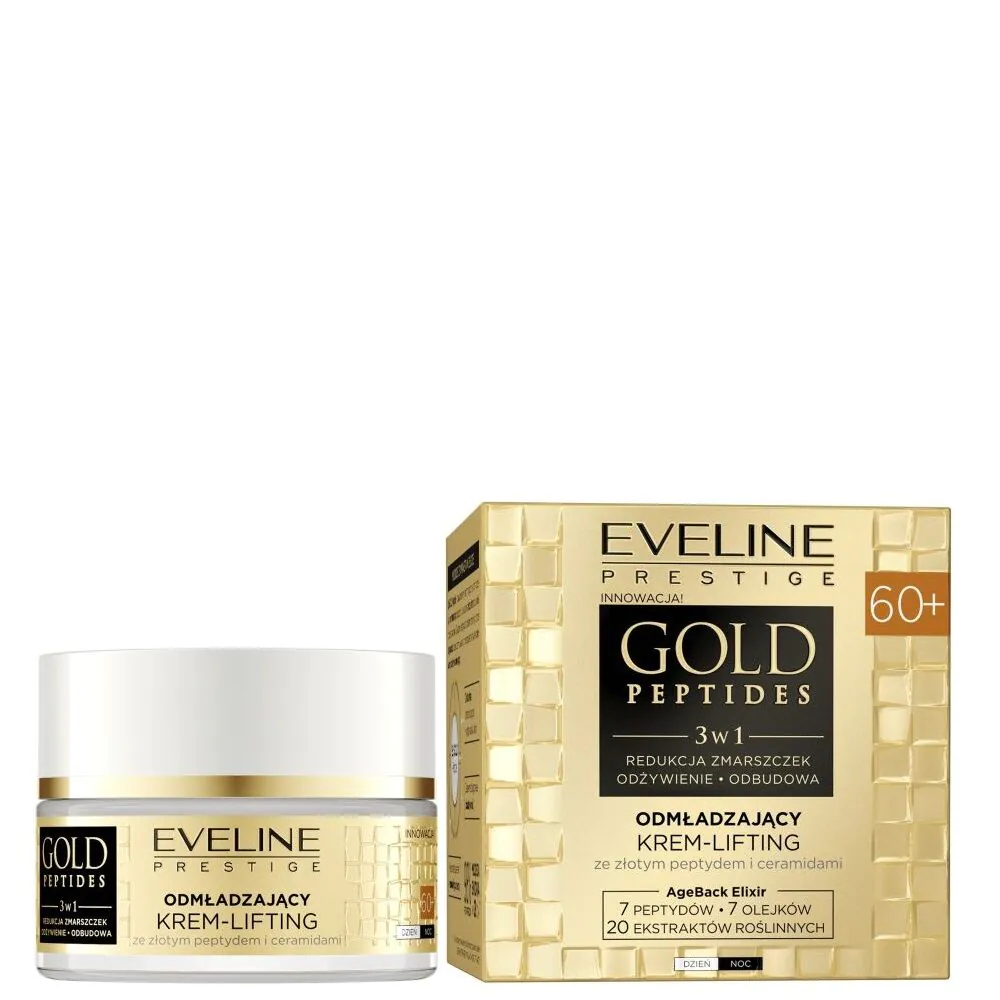 Eveline Gold Peptides učvršćujuća krema za lifting 60+ za dan i noć