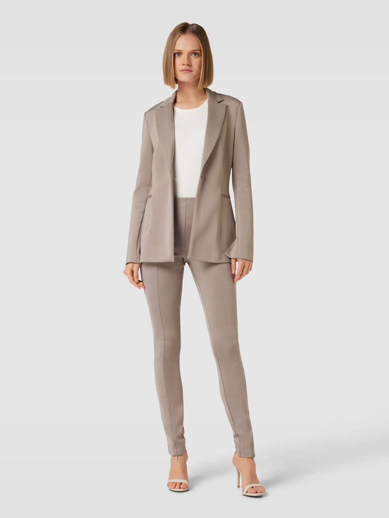 Blazer mit Paspeltaschen in taupe