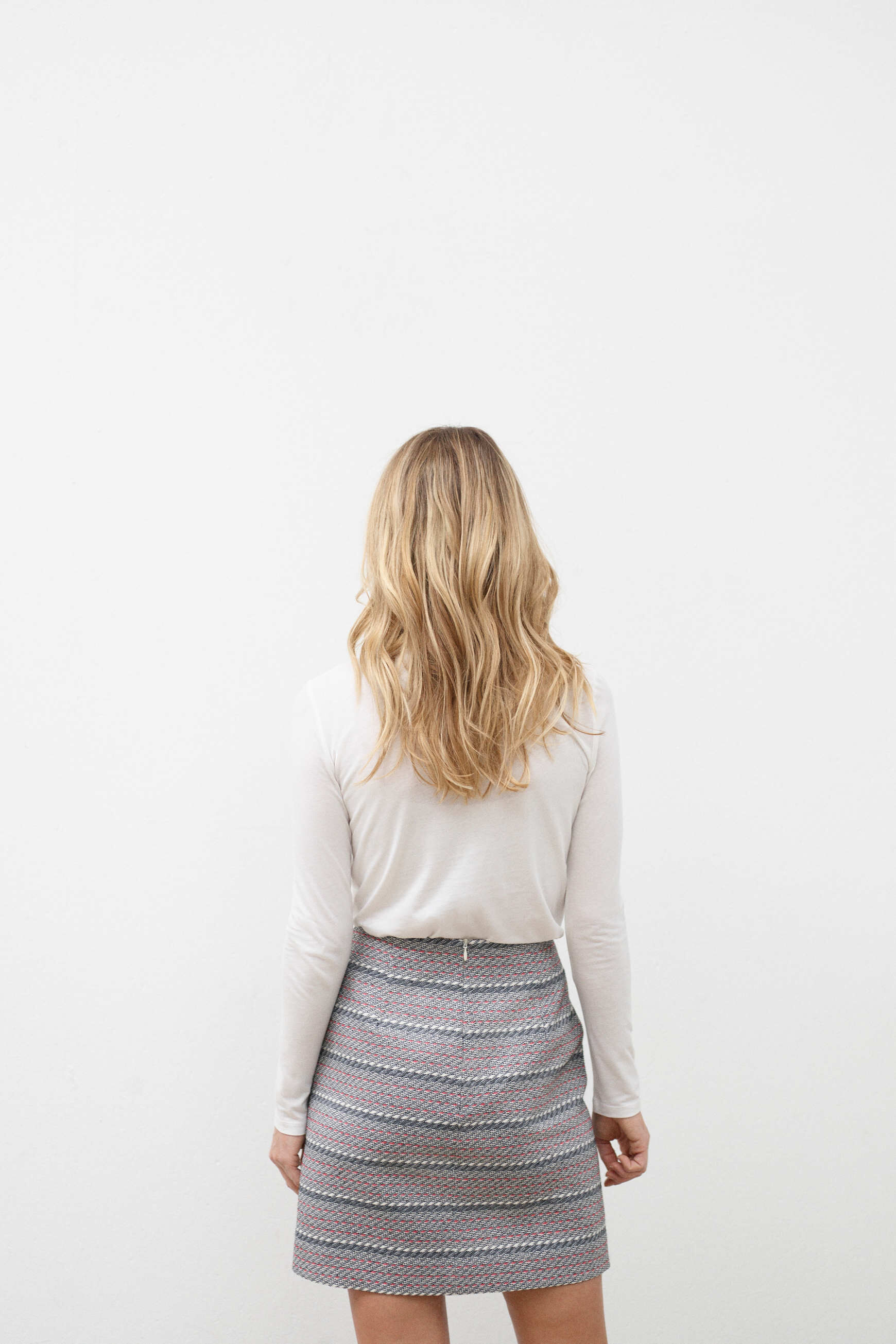 jupe augustine bleu marine femme