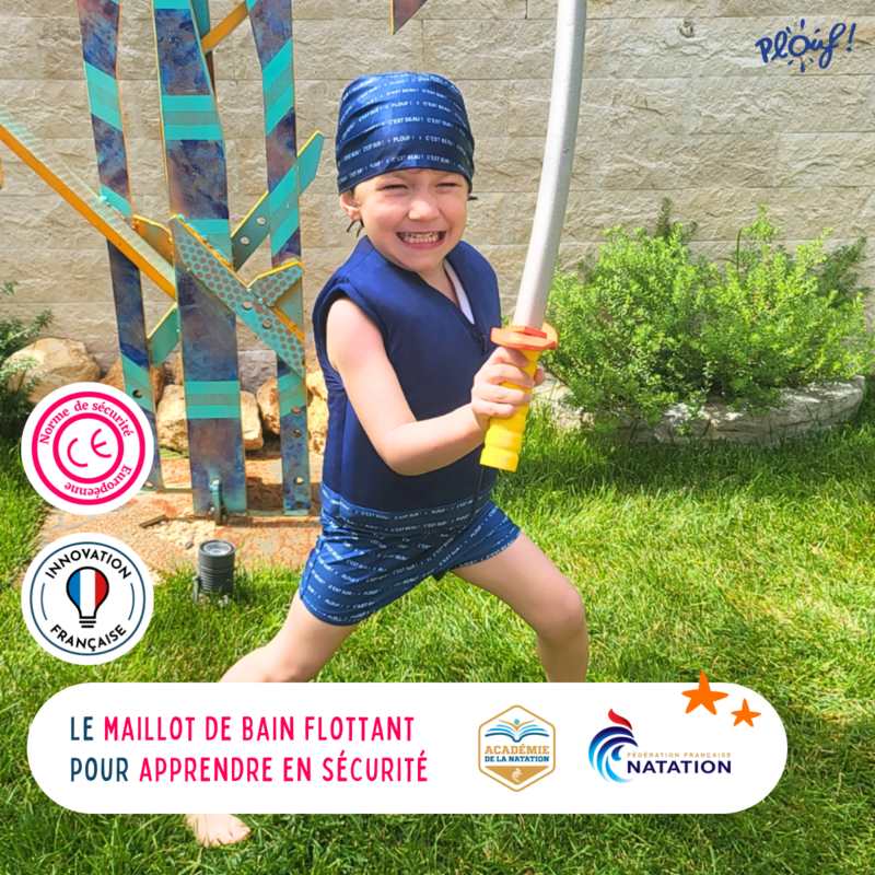Maillot de bain flottant : Charly Bleu