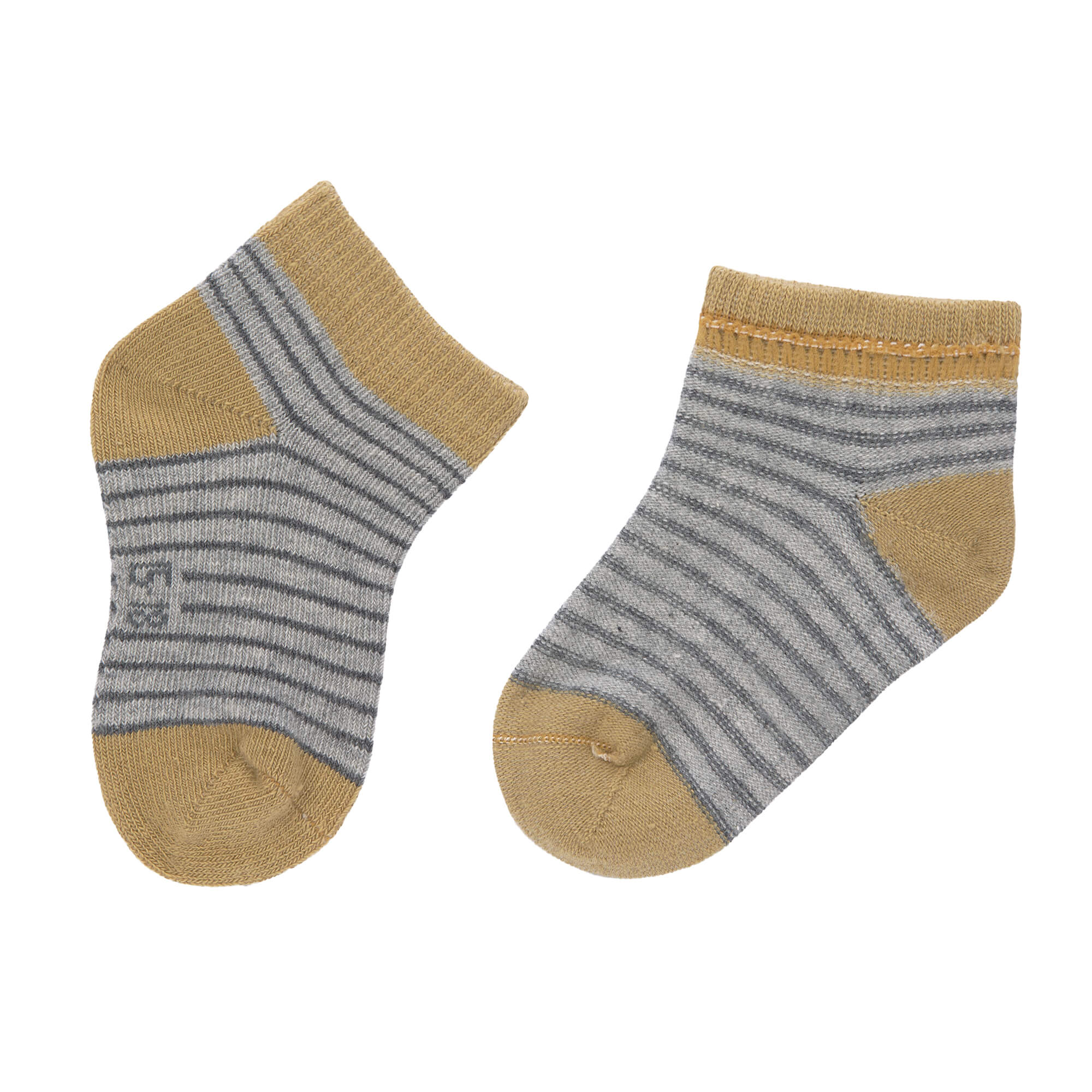 Kinder Sneaker Socken (3er-Set), Curry