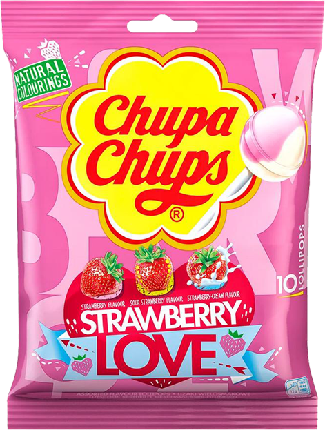Chupa Chups Lutscher Strawberry Love