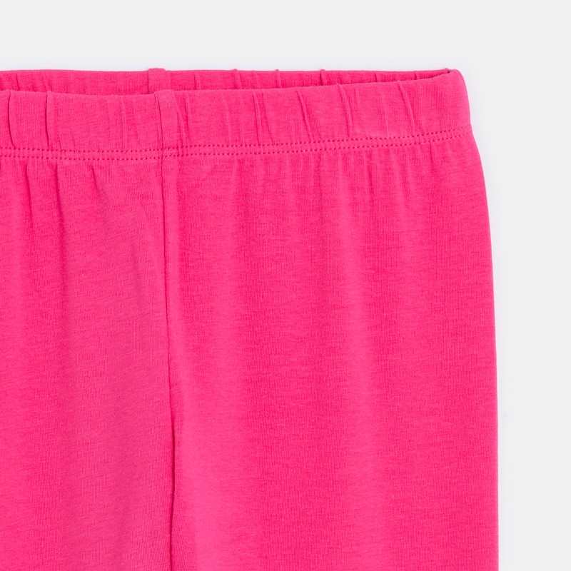 Legging fille rose en coton recyclé Catimini