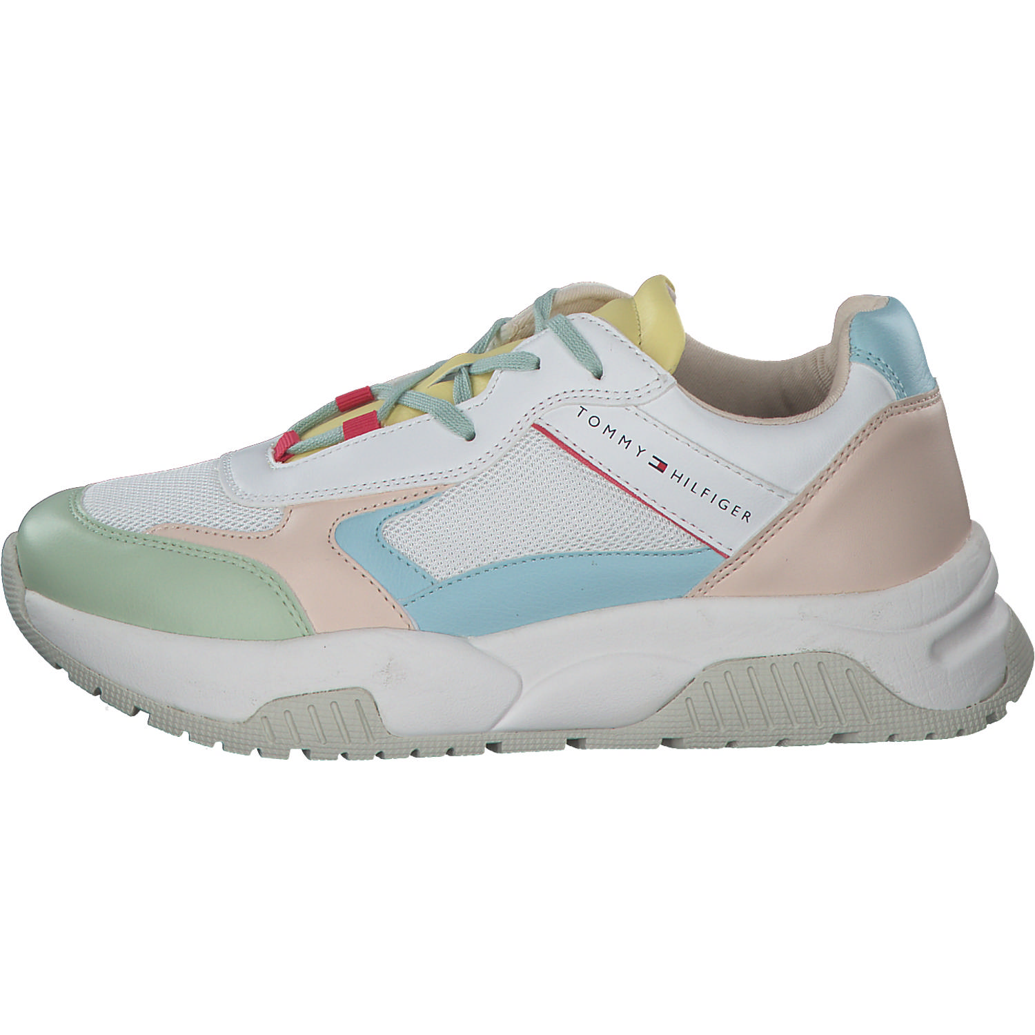 Tommy Hilfiger T3A9-32740, Schnürschuhe, Kinder, bianco/multicolor