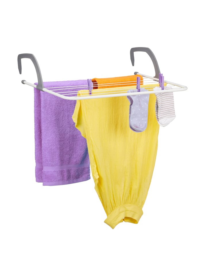 relaxdays Hängetrockner in Weiß/ Grau - (B)63 x (H)15 x (T)67 cm günstig kaufen onesize
