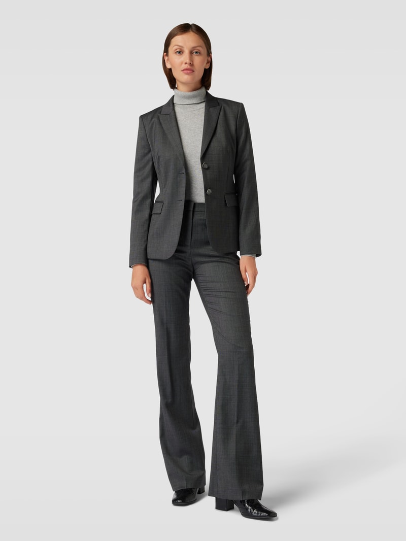 Blazer aus Lanawolle mit Pattentaschen Modell 'Juleah' in anthrazit