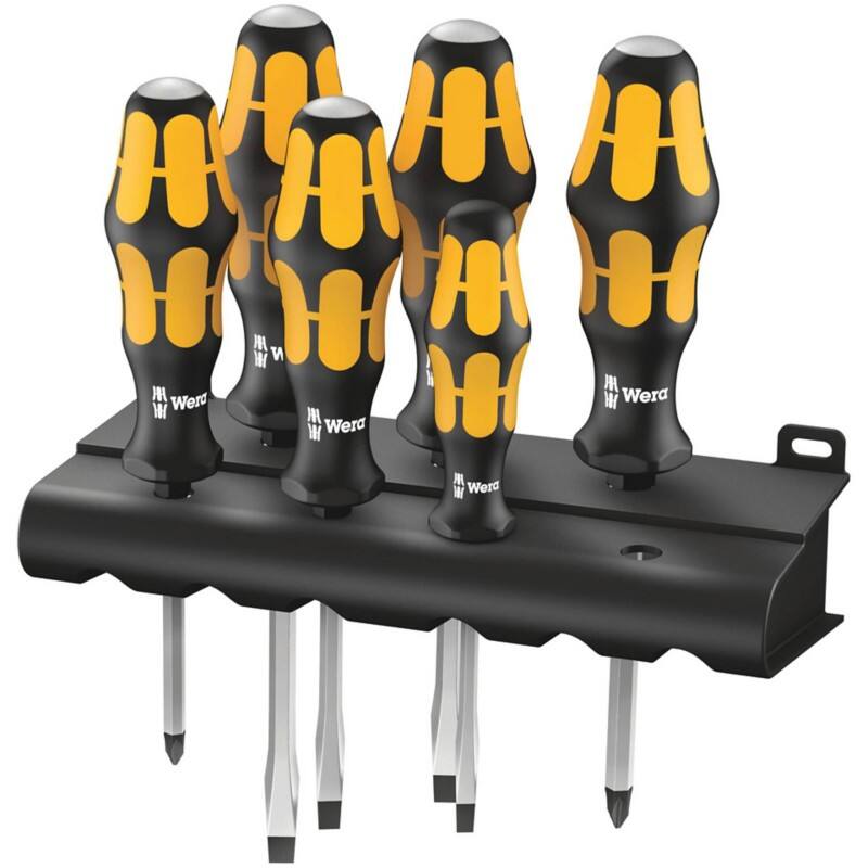 Wera Schraubendreherset 932/6 5018282001 Schwarz, Gelb