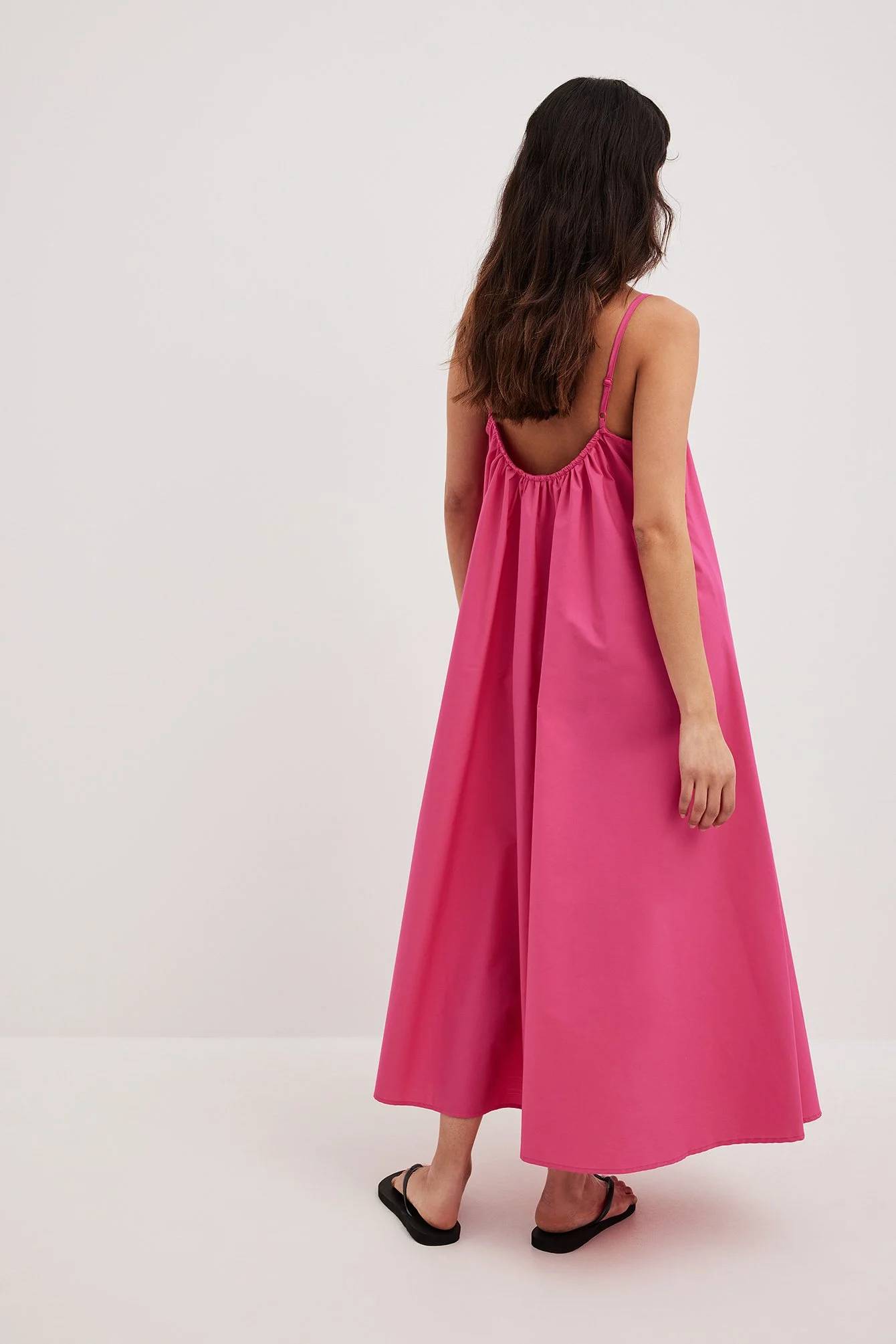 Fließendes Midikleid aus Baumwolle