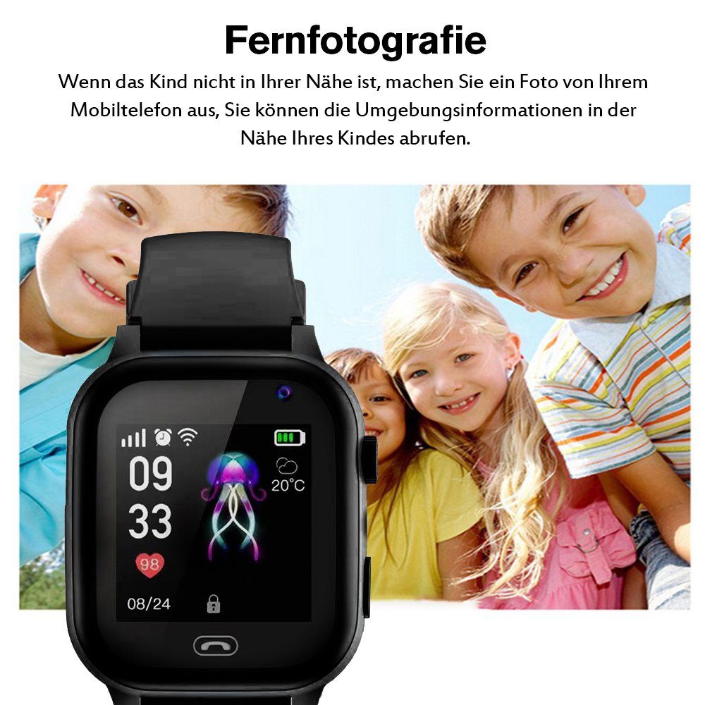 Bothergu Smartwatch, Jungen Mädchen 3-13 Jahre Kinder Geburtstagsgeschenk (Blau)