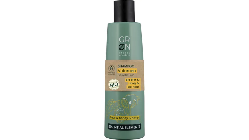 GRN [GRÜN] Shampoo Volumen Bier & Honig & Hanf 250 ml