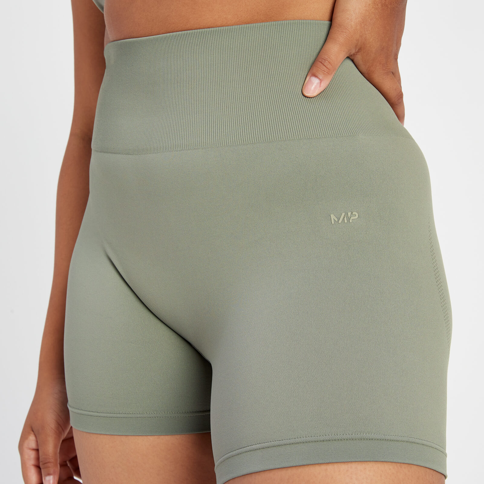 Short moulant sans coutures MP Rest Day pour femmes – Taupe foncé