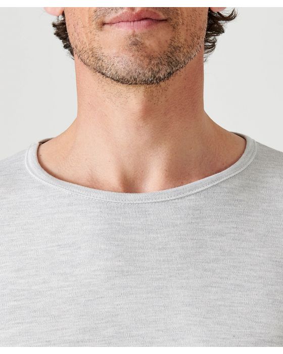 Tee-shirt col rond, maille interlock Thermolactyl