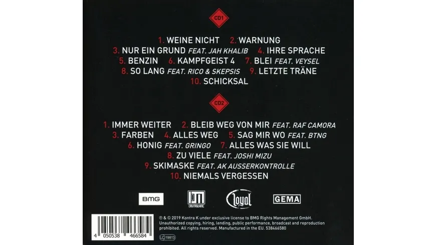 Sie wollten Wasser doch kriegen Benzin Digipak
