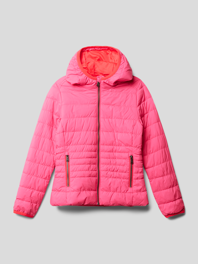 Steppjacke mit Kapuze Modell 'TERSA' in pink